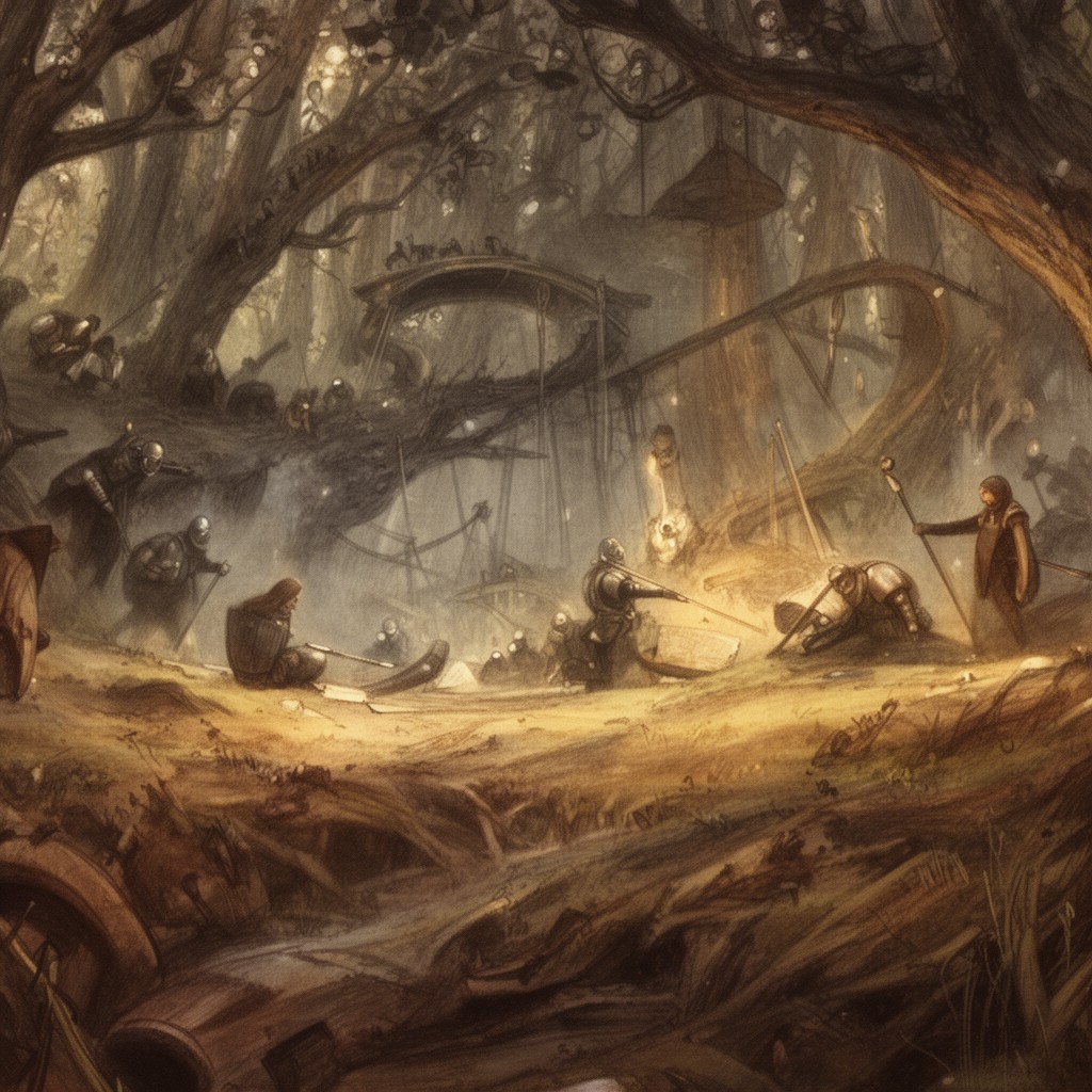 AI-generated illustration of Le Morte d'Arthur