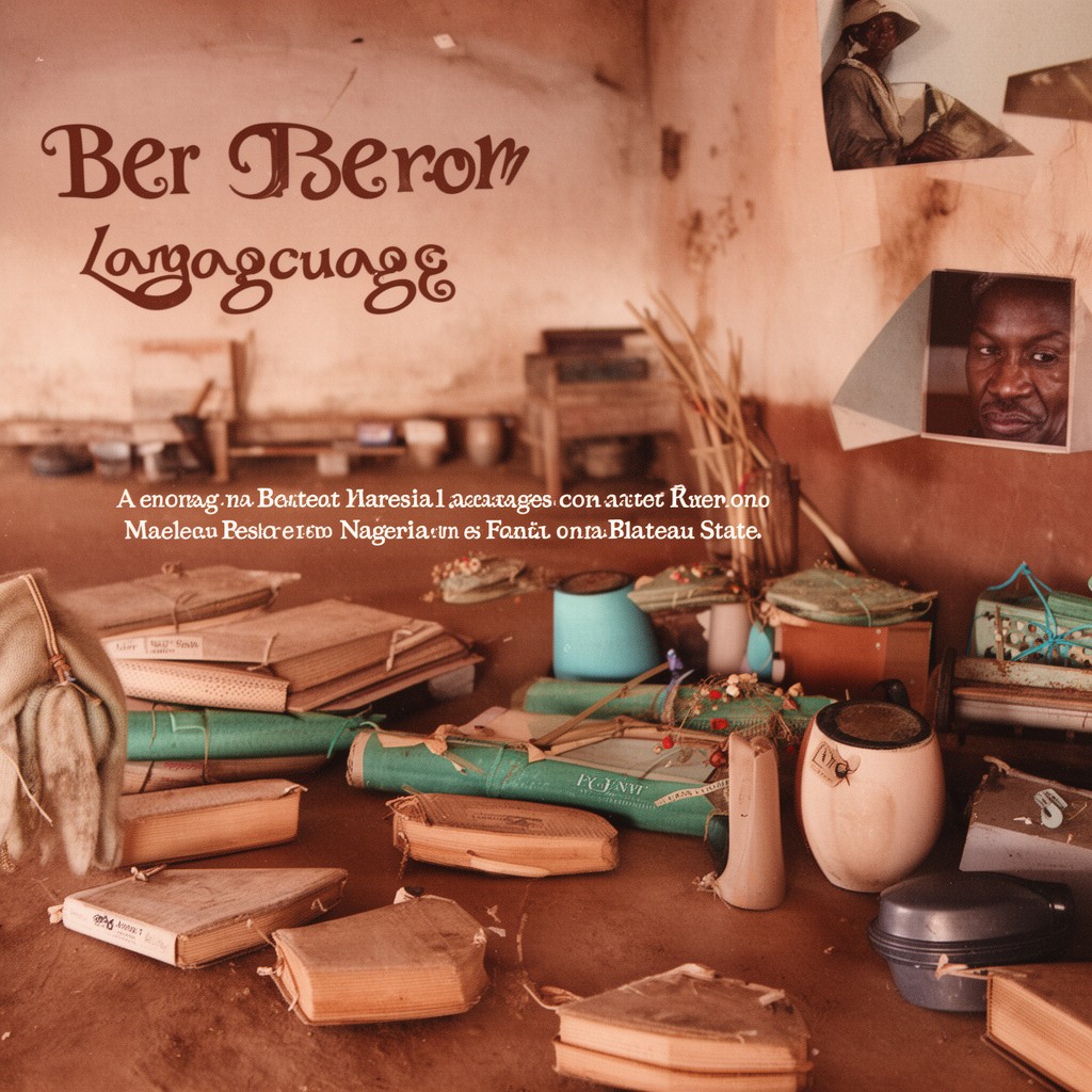 AI-generated illustration of Berom language
