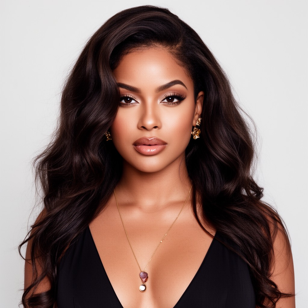 AI-generated illustration of Aaliyah
