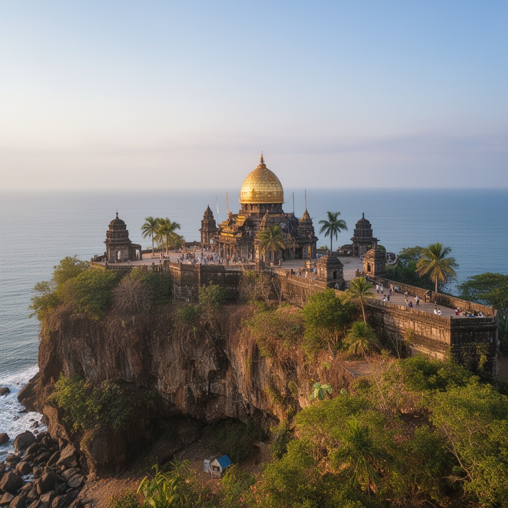 AI-generated illustration of Koneswaram Temple