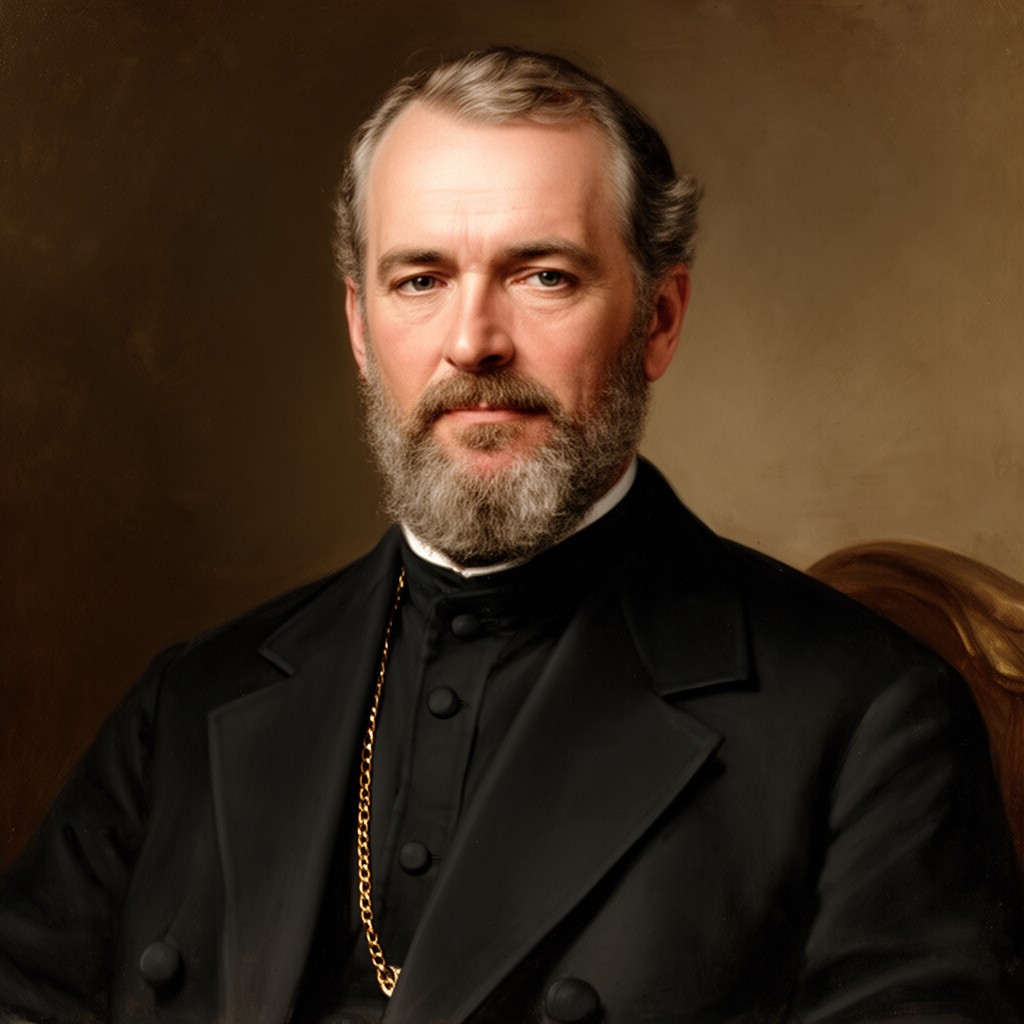 AI-generated illustration of Michael Augustine Corrigan