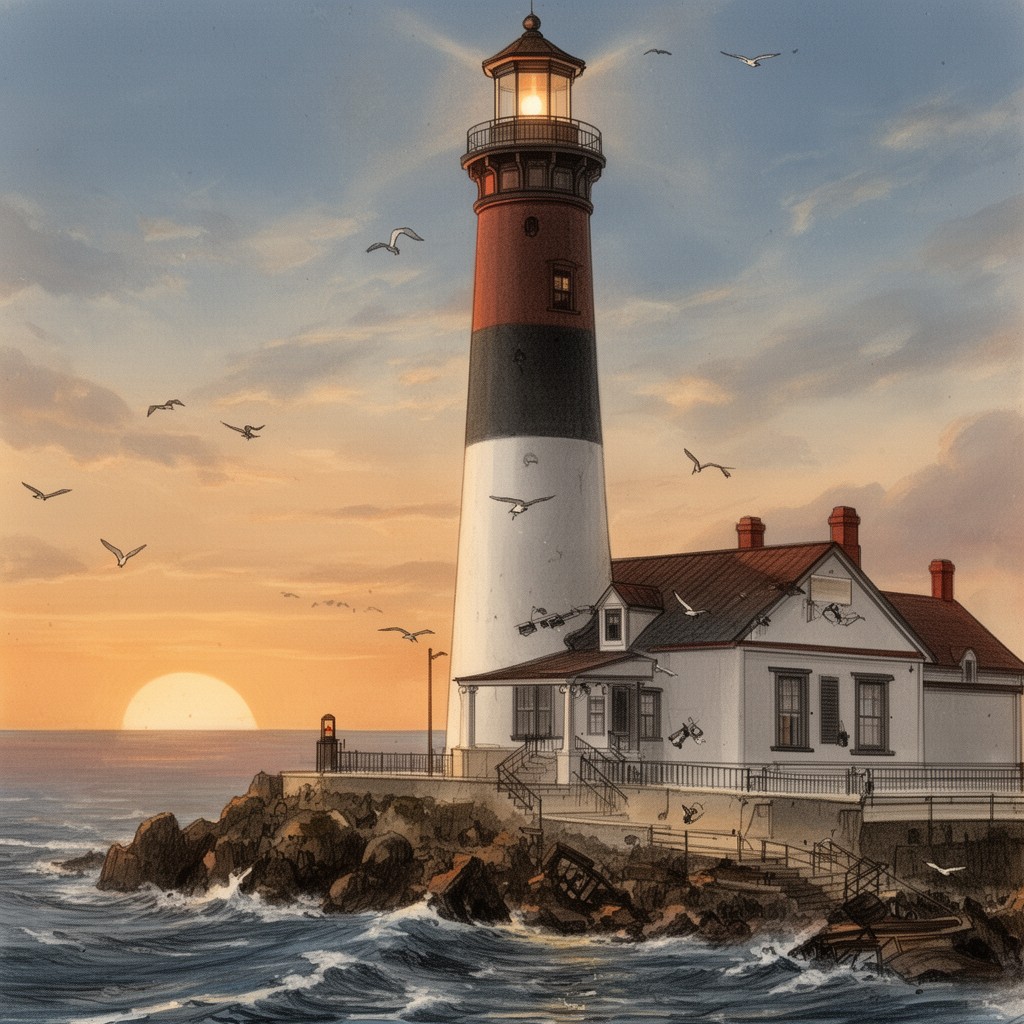 AI-generated illustration of United States Lighthouse Board