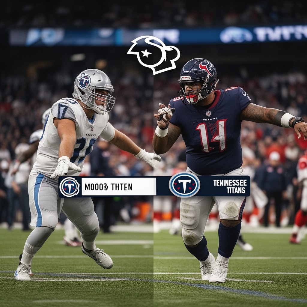 AI-generated illustration of Texans–Titans rivalry