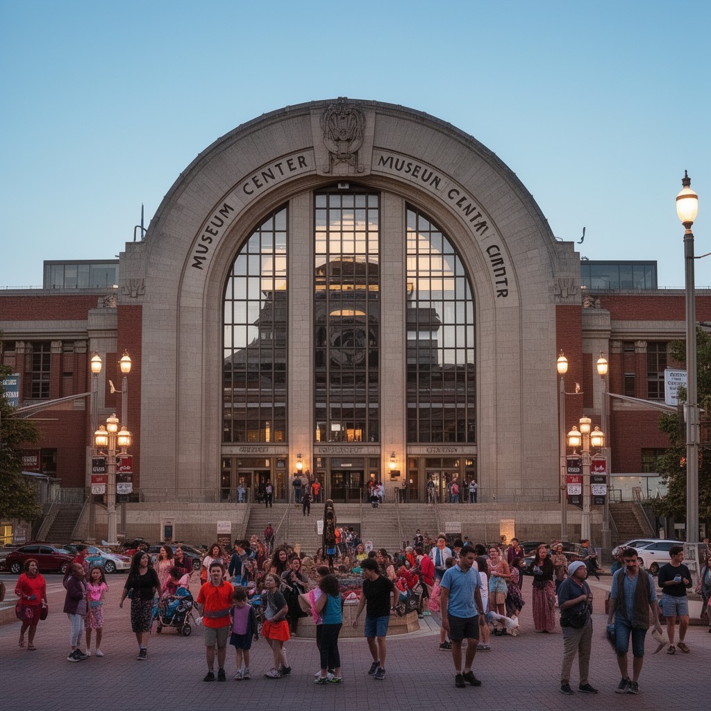AI-generated illustration of Cincinnati Museum Center at Union Terminal
