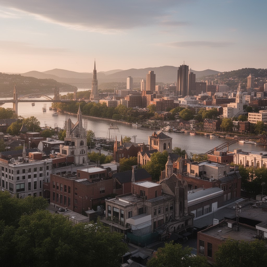 AI-generated illustration of Charleston, West Virginia