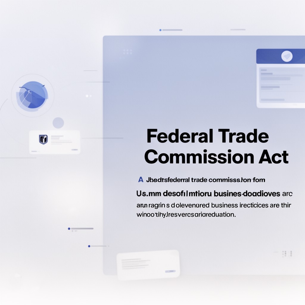 AI-generated illustration of Federal Trade Commission Act provisions