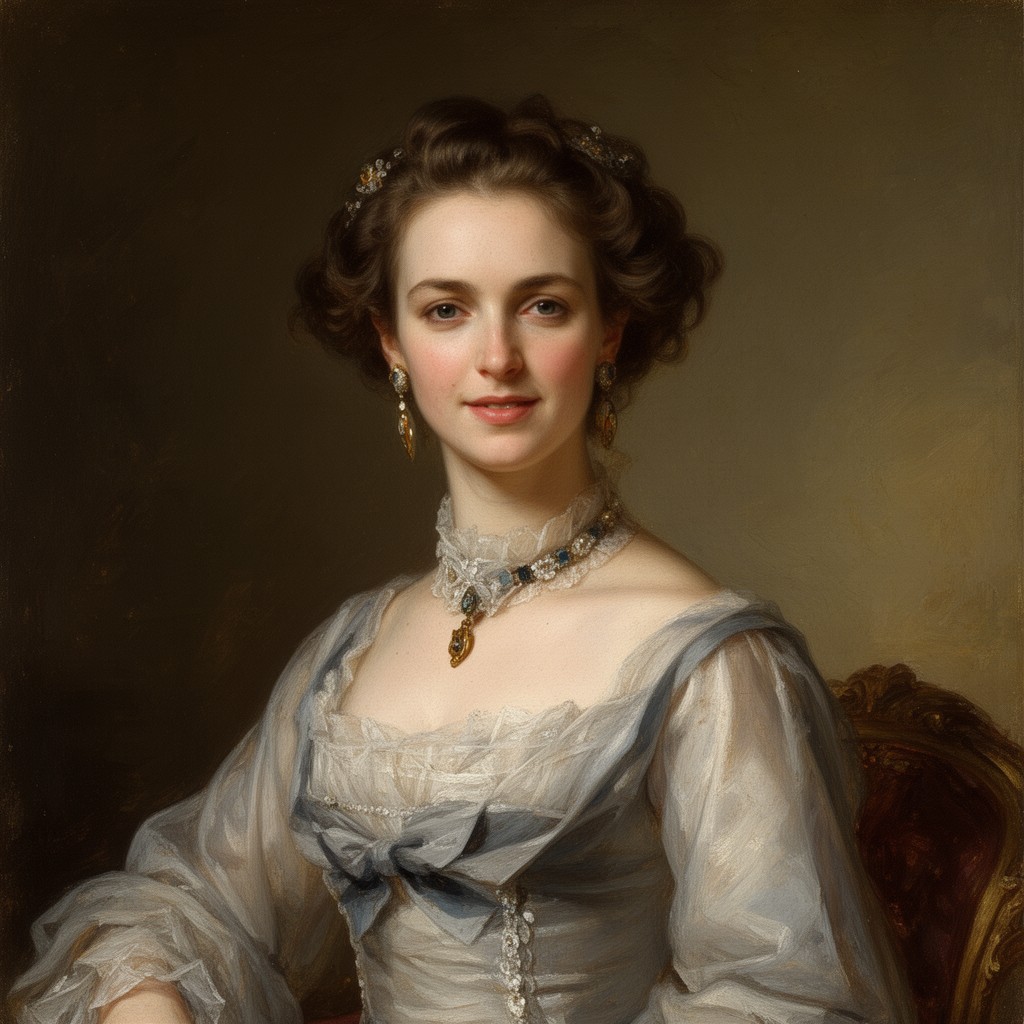 AI-generated illustration of Wilhelmina of Prussia