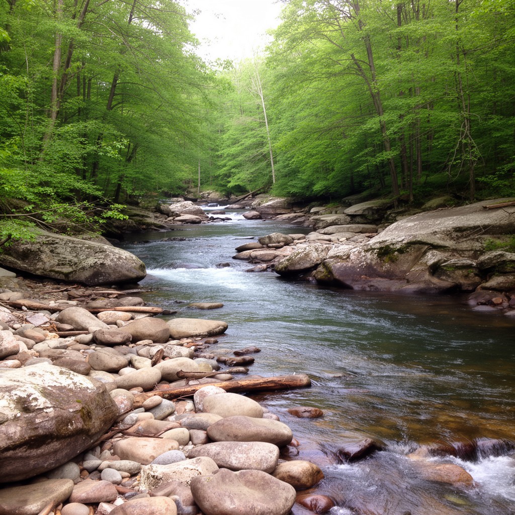 AI-generated illustration of Westfield River