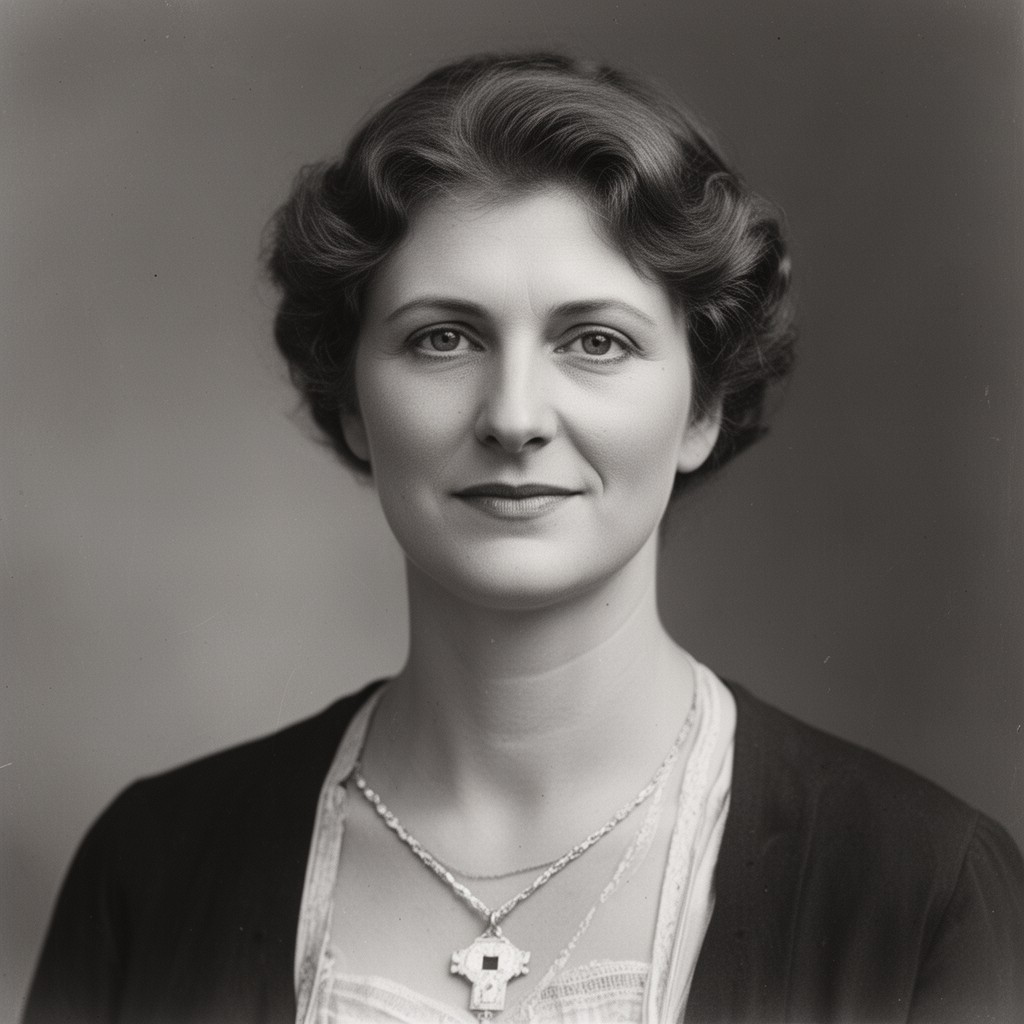 AI-generated illustration of Grace Coolidge