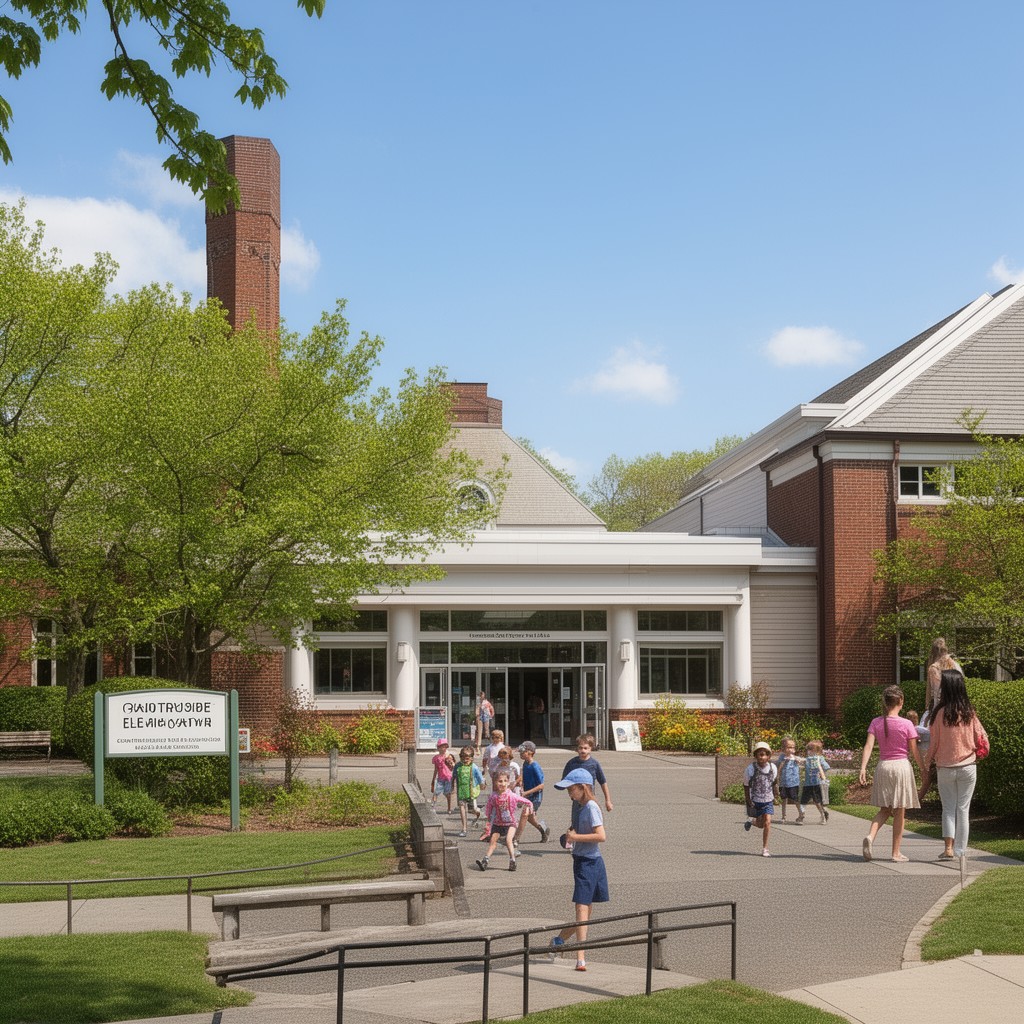 AI-generated illustration of Countryside Elementary School