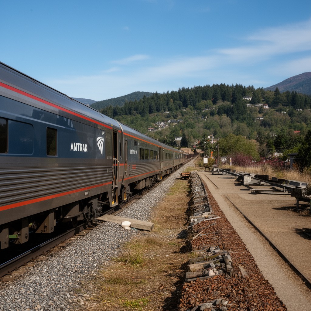 AI-generated illustration of Amtrak Maple Leaf