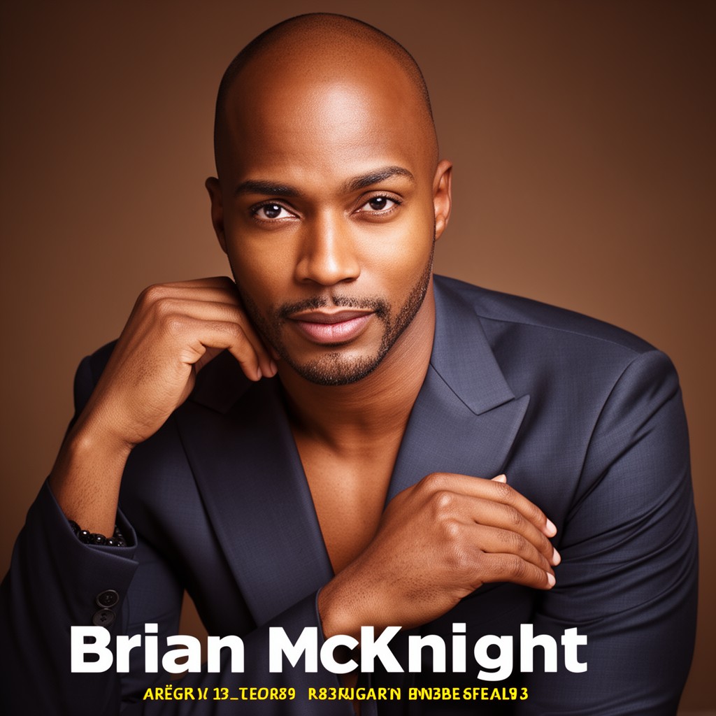 AI-generated illustration of Brian McKnight