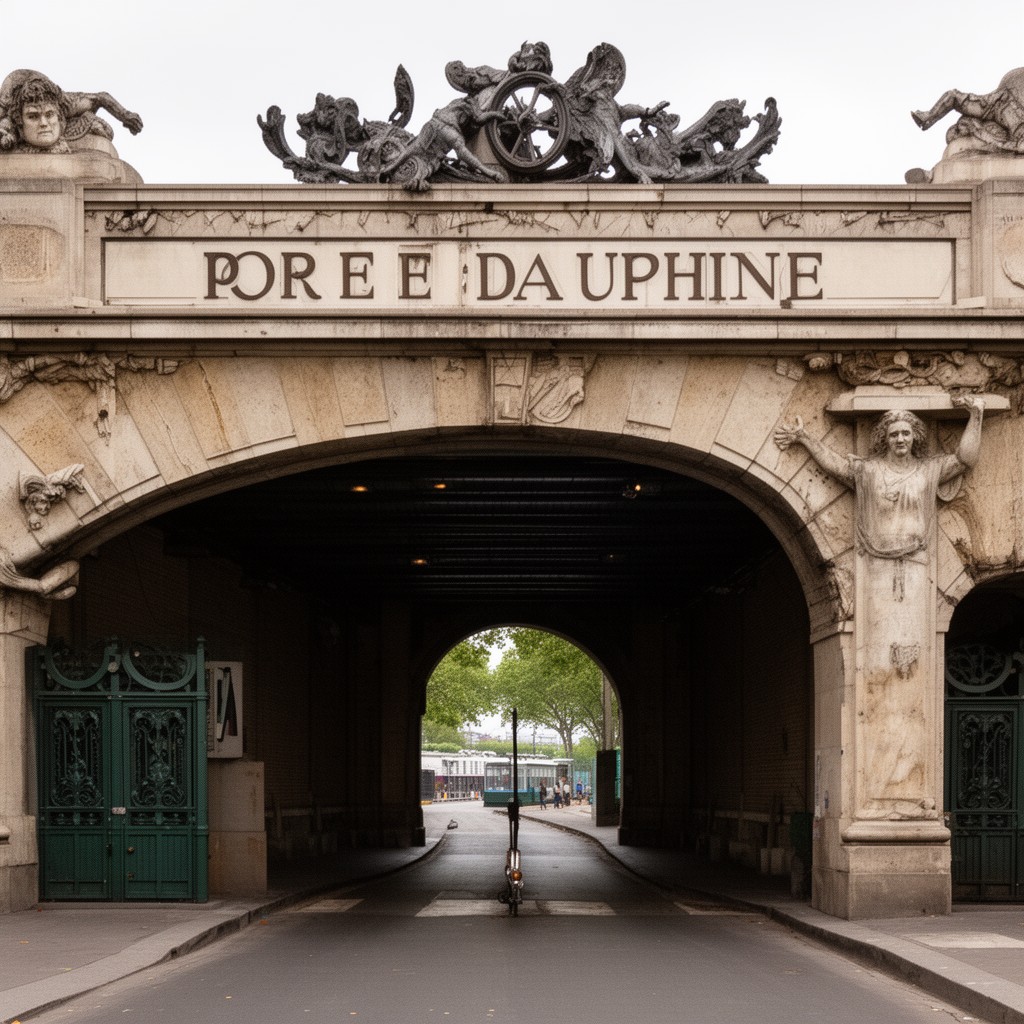 AI-generated illustration of Porte Dauphine