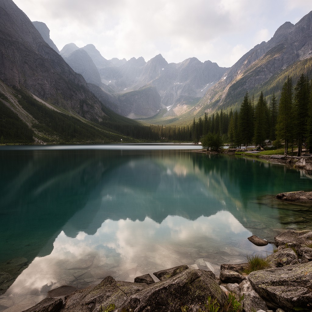 AI-generated illustration of Morskie Oko