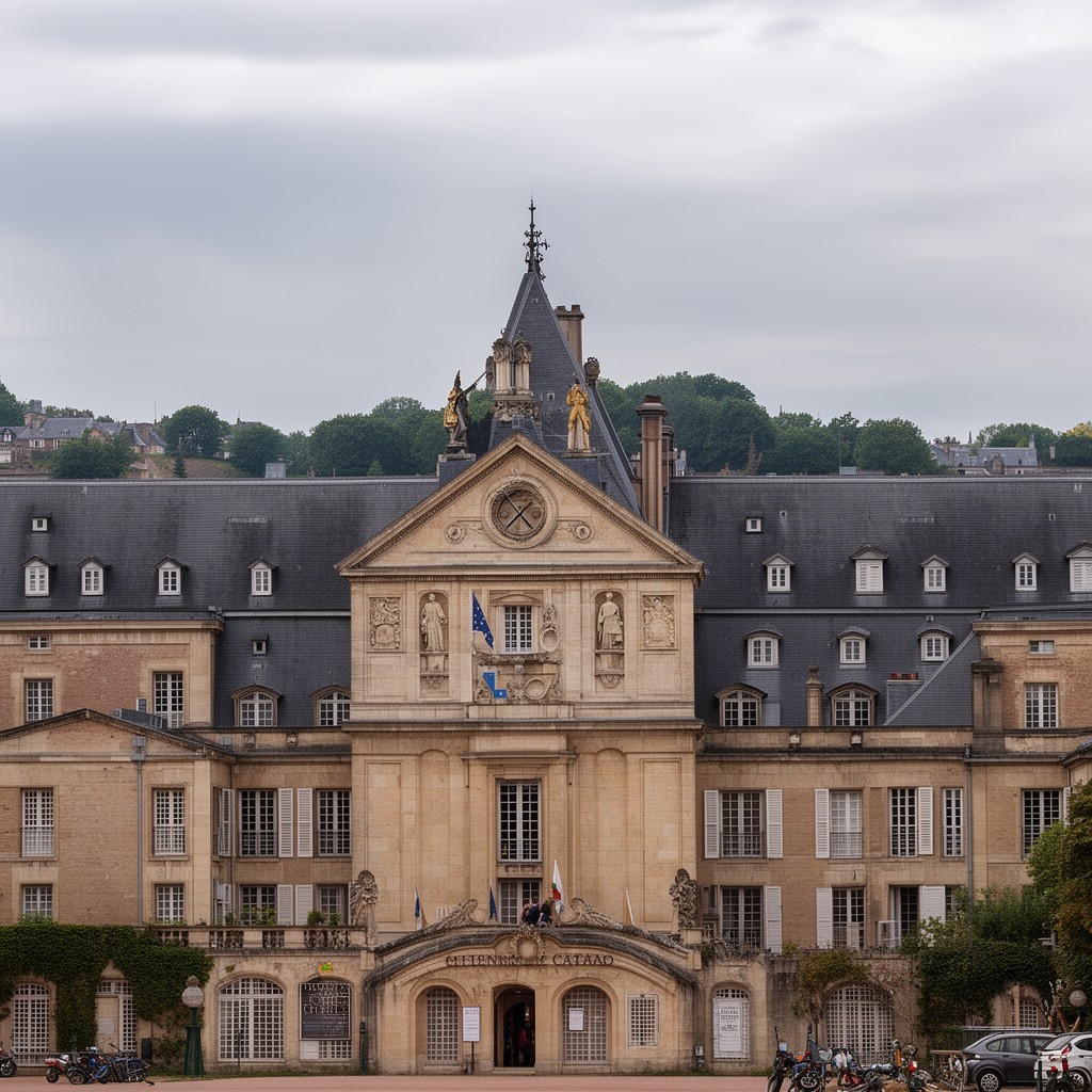 AI-generated illustration of Brienne-le-Château military school