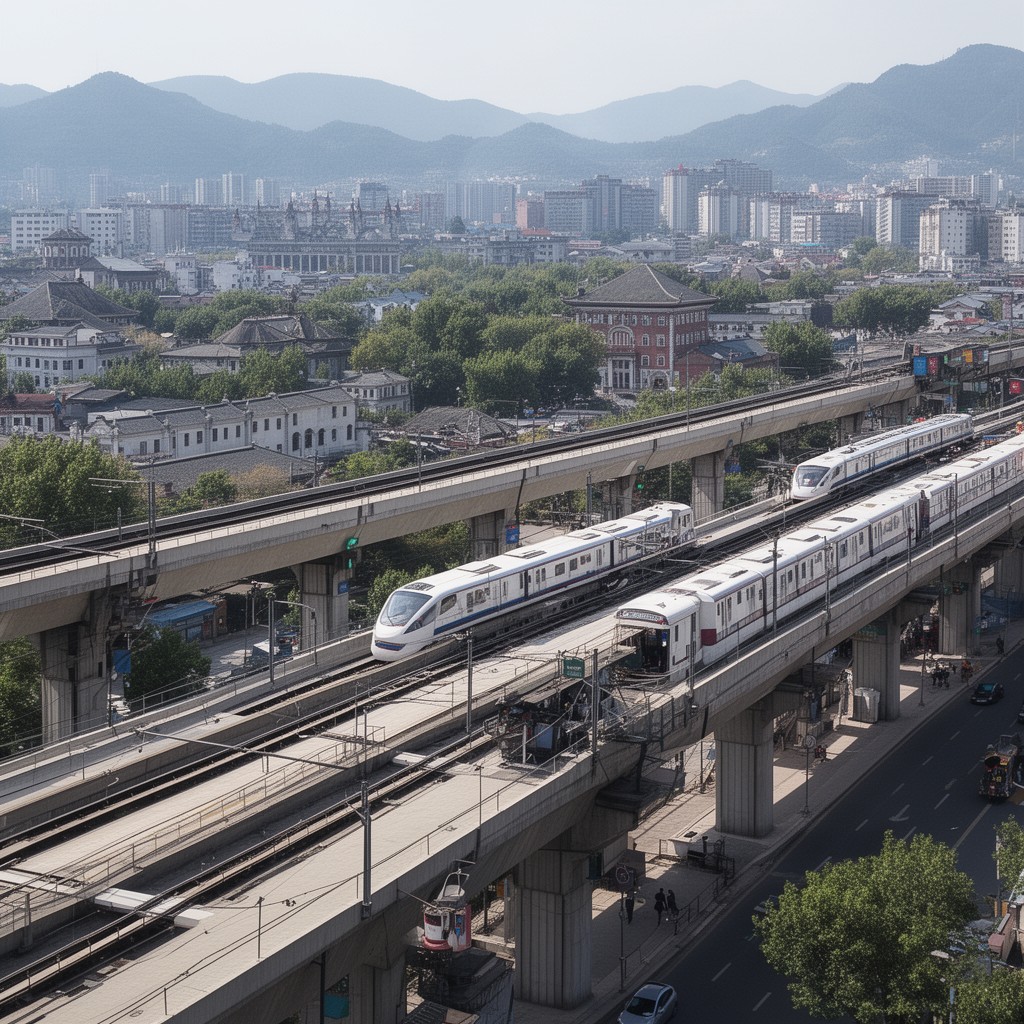 AI-generated illustration of Fangshan Line