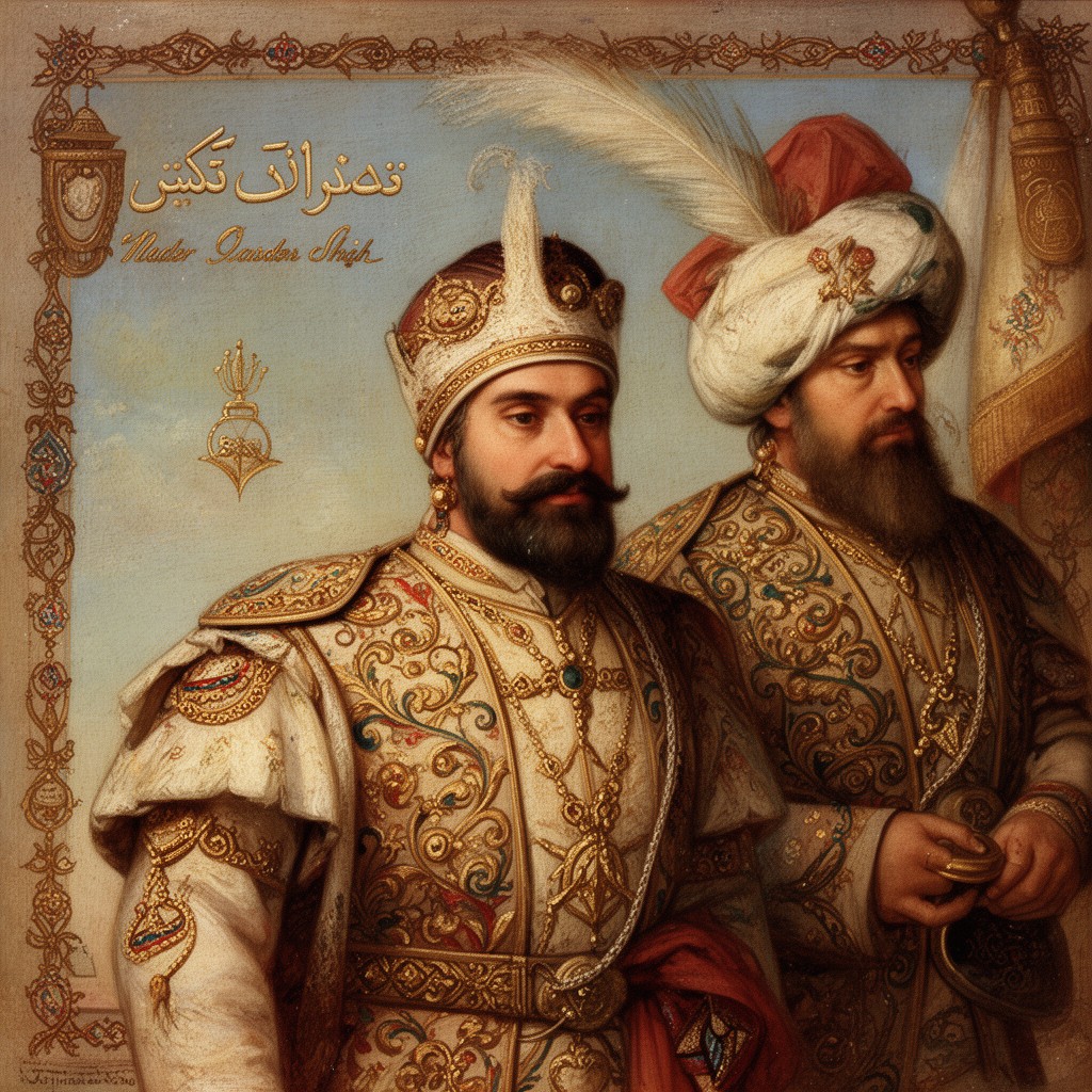 AI-generated illustration of Nader Shah