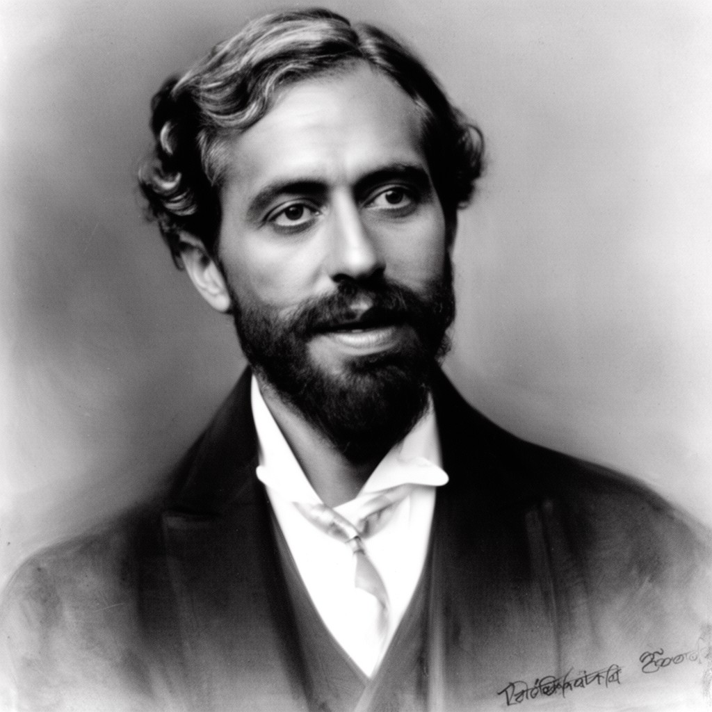 AI-generated illustration of Dwijendranath Tagore