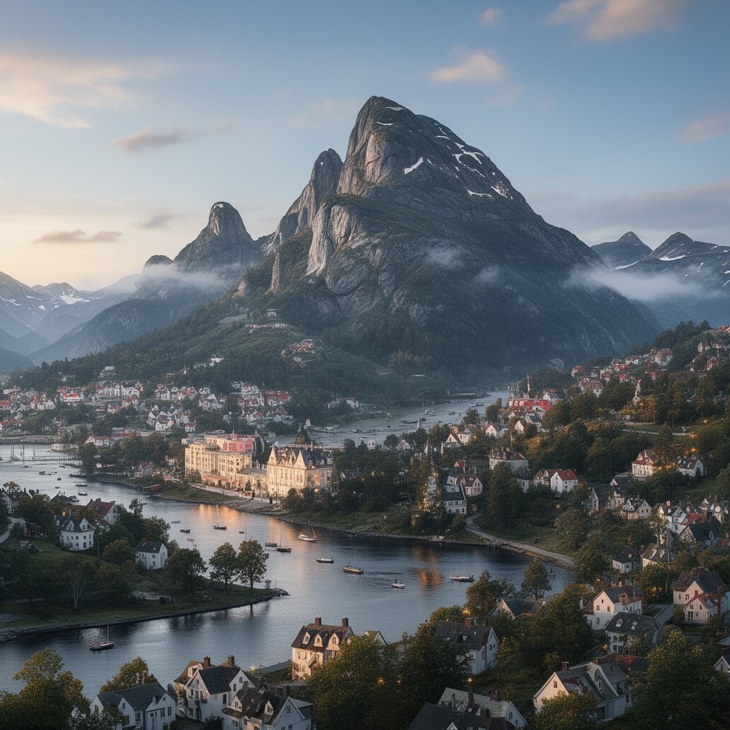 AI-generated illustration of Scandinavia