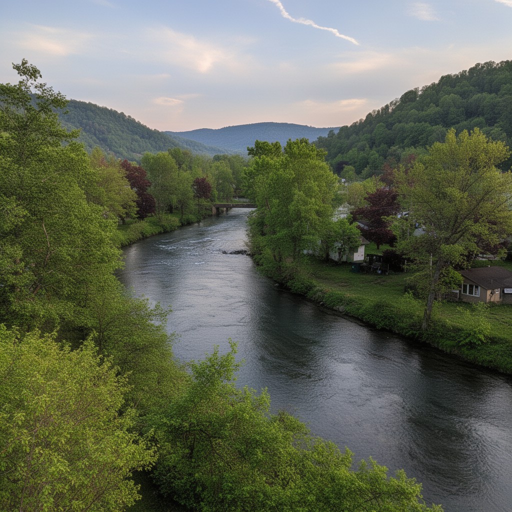 AI-generated illustration of Winooski River