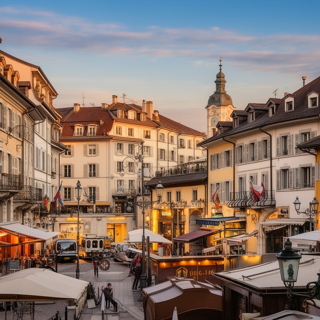 AI-generated illustration of Carouge