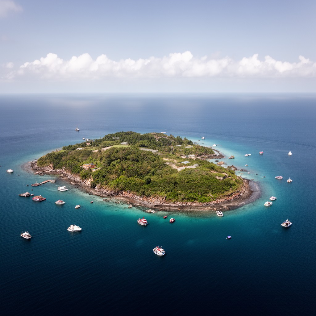 AI-generated illustration of Pratas Islands