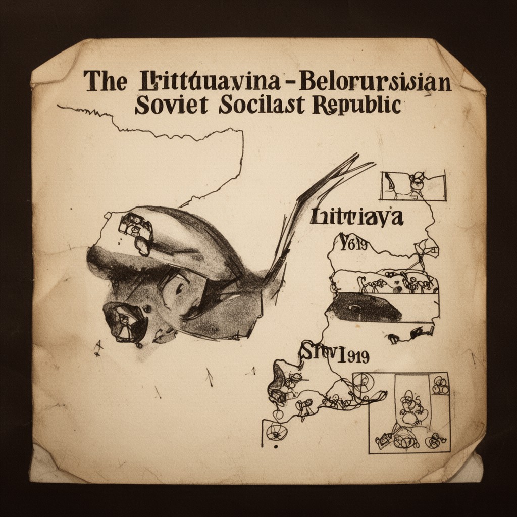 AI-generated illustration of Lithuanian–Belorussian Soviet Socialist Republic