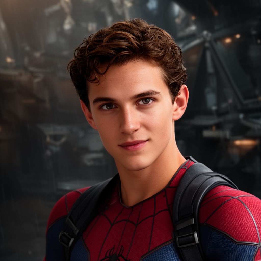 AI-generated illustration of Tom Holland