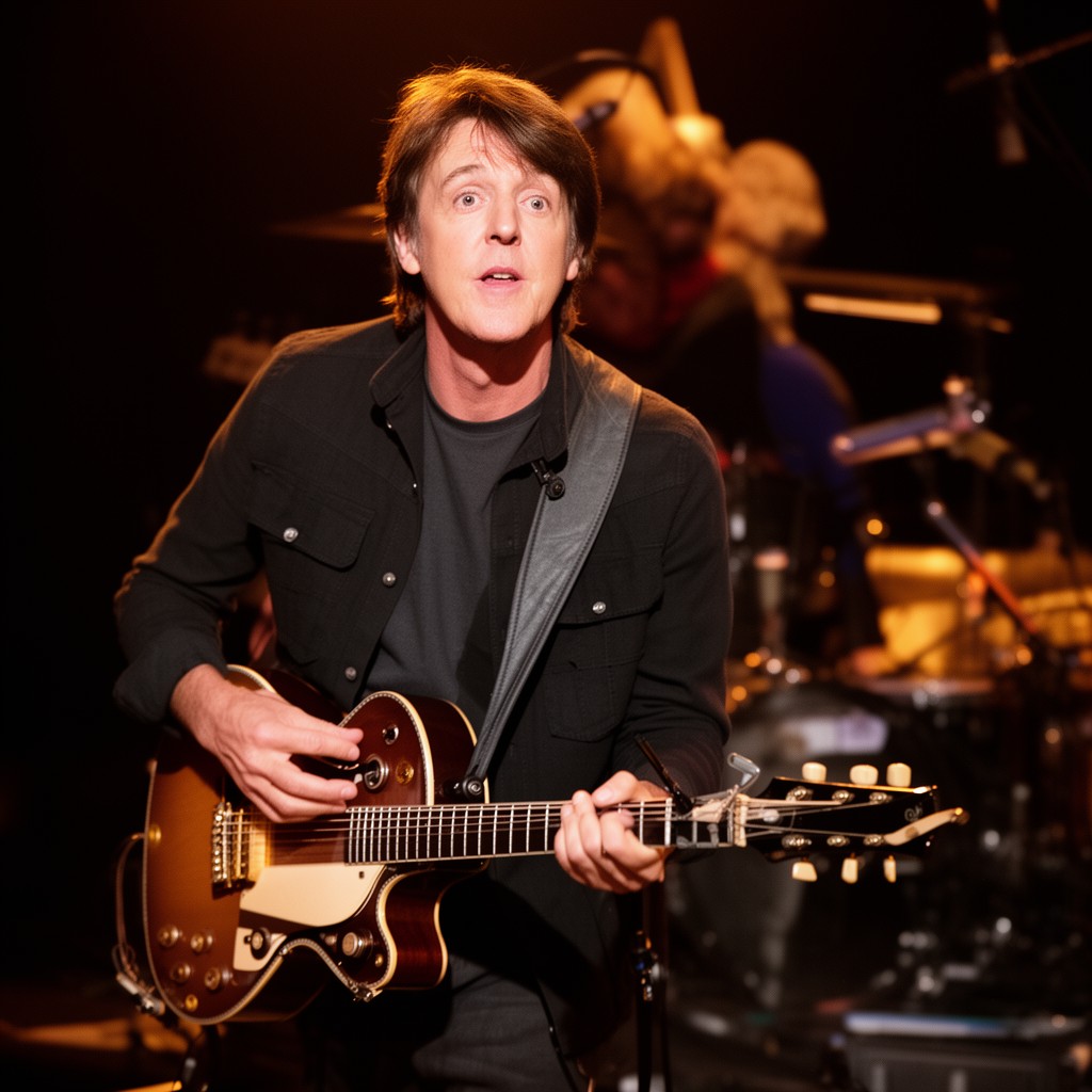 AI-generated illustration of Paul McCartney