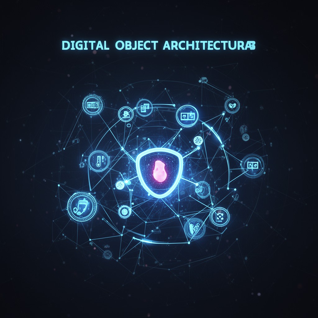 AI-generated illustration of Digital Object Architecture