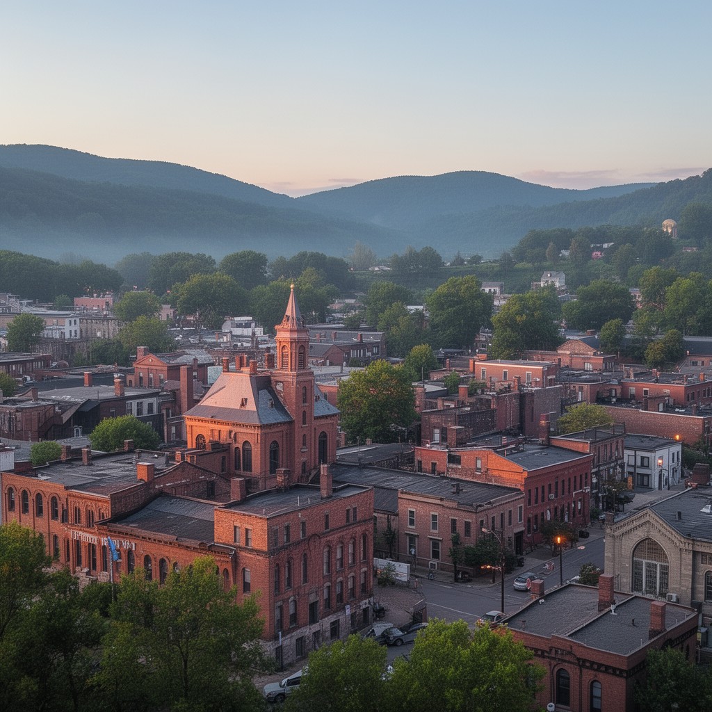 AI-generated illustration of Auburn, New York