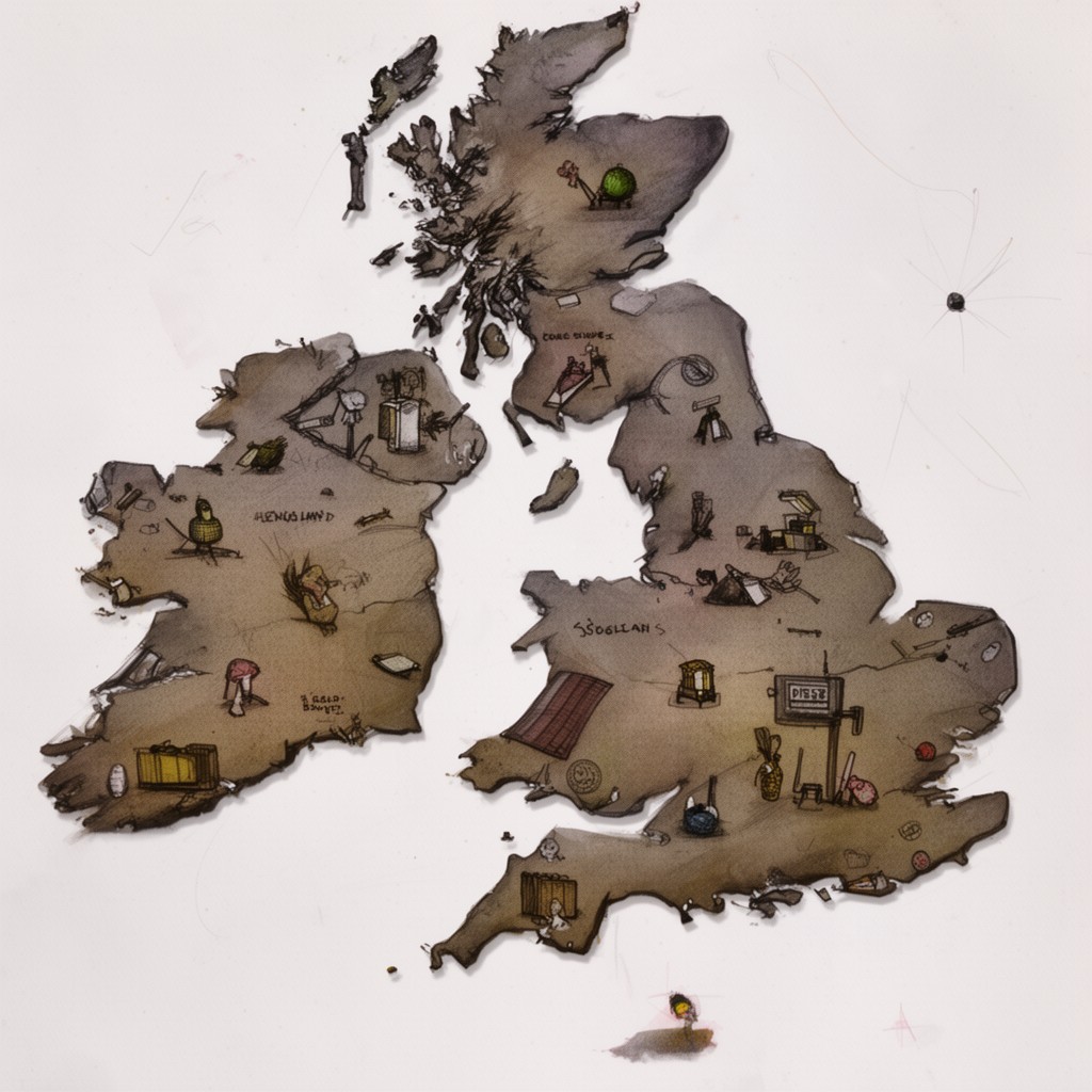 AI-generated illustration of Great Britain