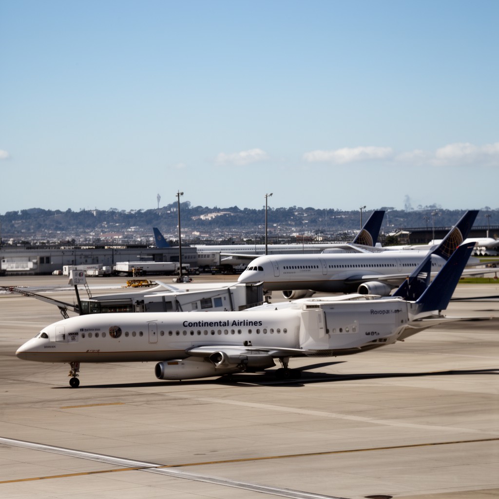 AI-generated illustration of Continental Airlines