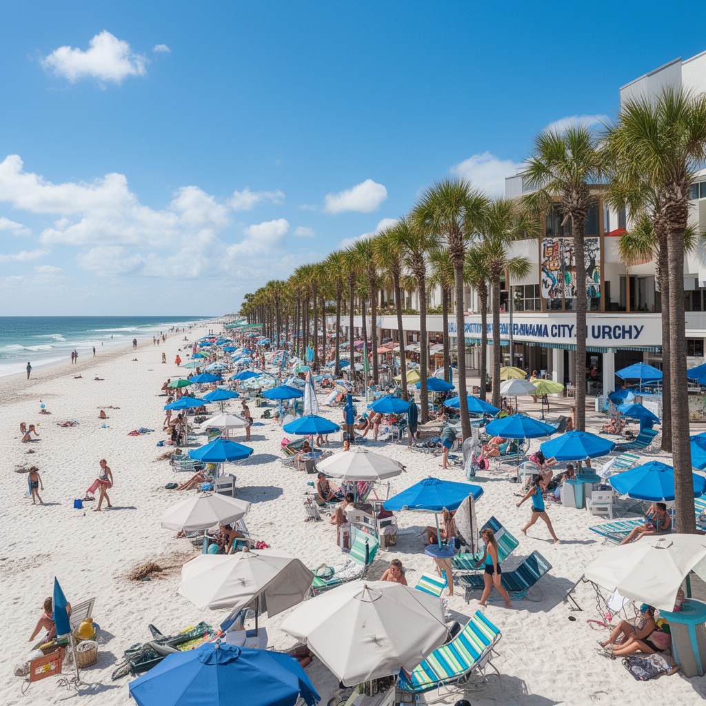 AI-generated illustration of Panama City Beach, Florida