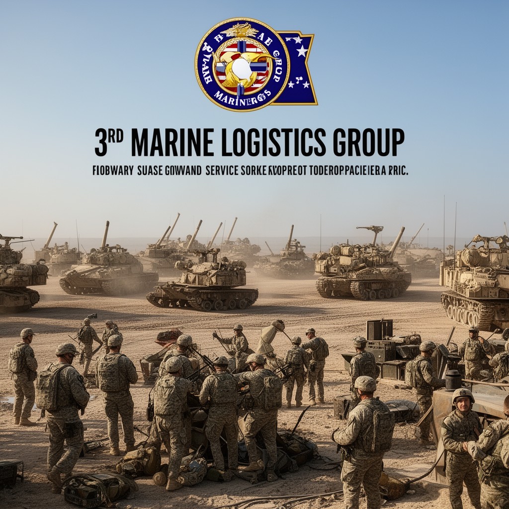 AI-generated illustration of 3rd Marine Logistics Group