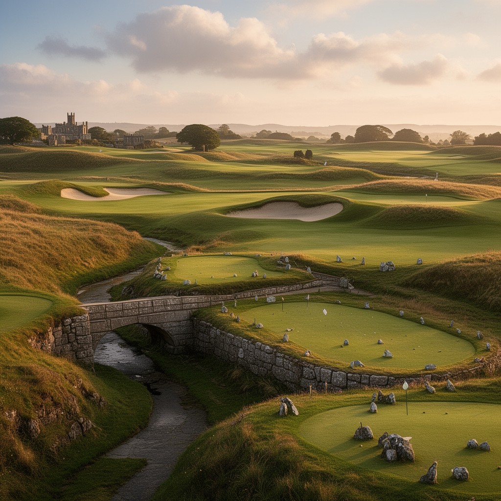 AI-generated illustration of Old Course at St Andrews