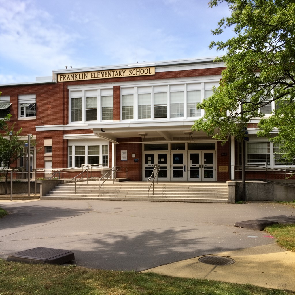 AI-generated illustration of Franklin Elementary School