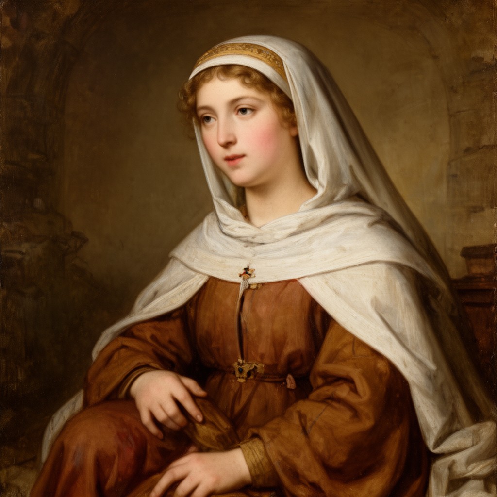 AI-generated illustration of Cristina, daughter of Edward the Exile