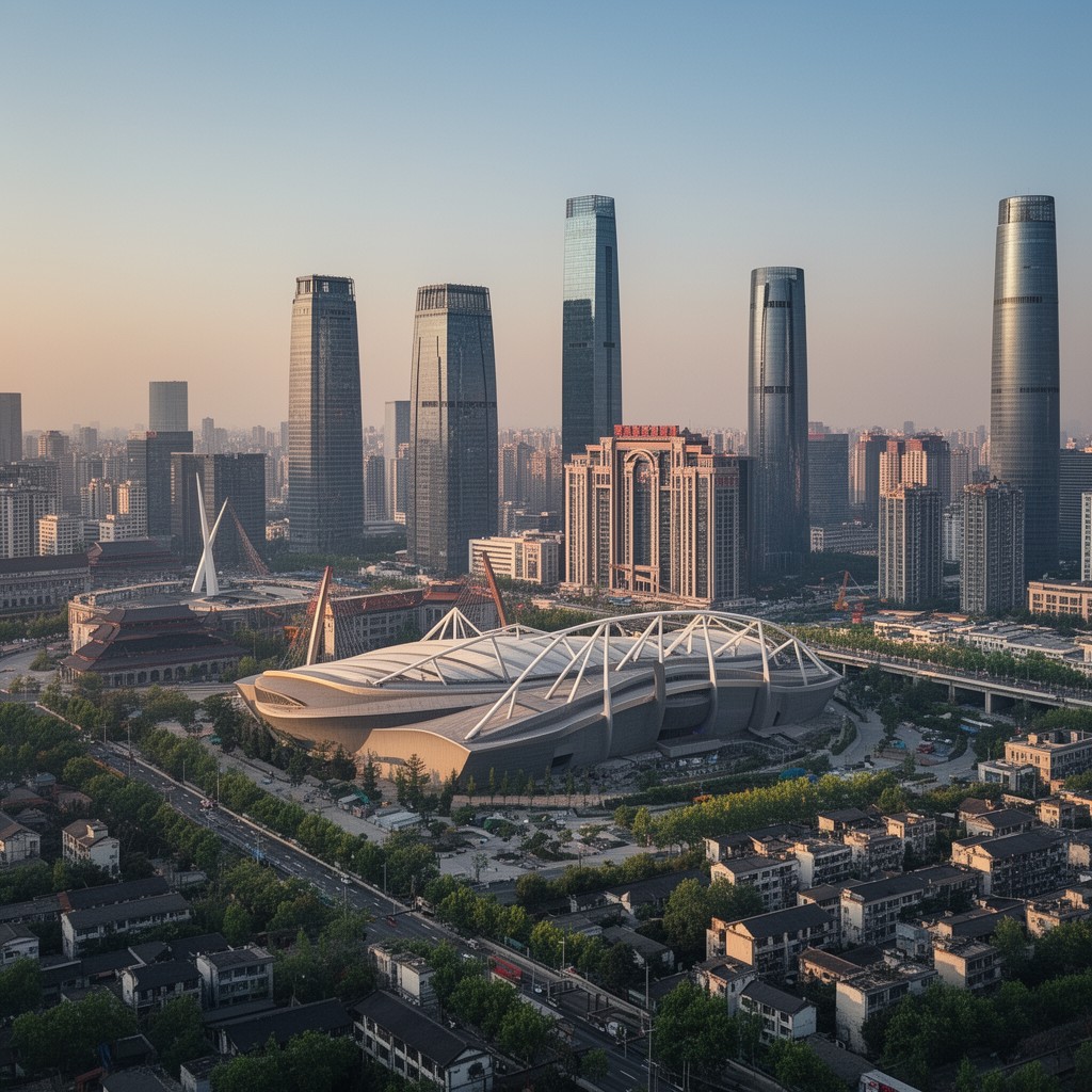 AI-generated illustration of Chaoyang District
