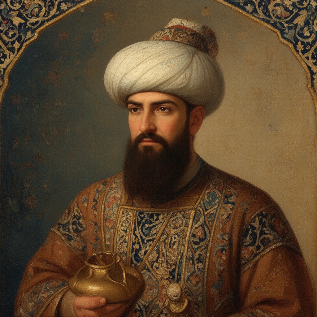 AI-generated illustration of Husayn Bayqara