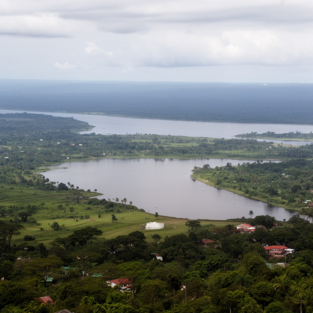 AI-generated illustration of Lake Victoria
