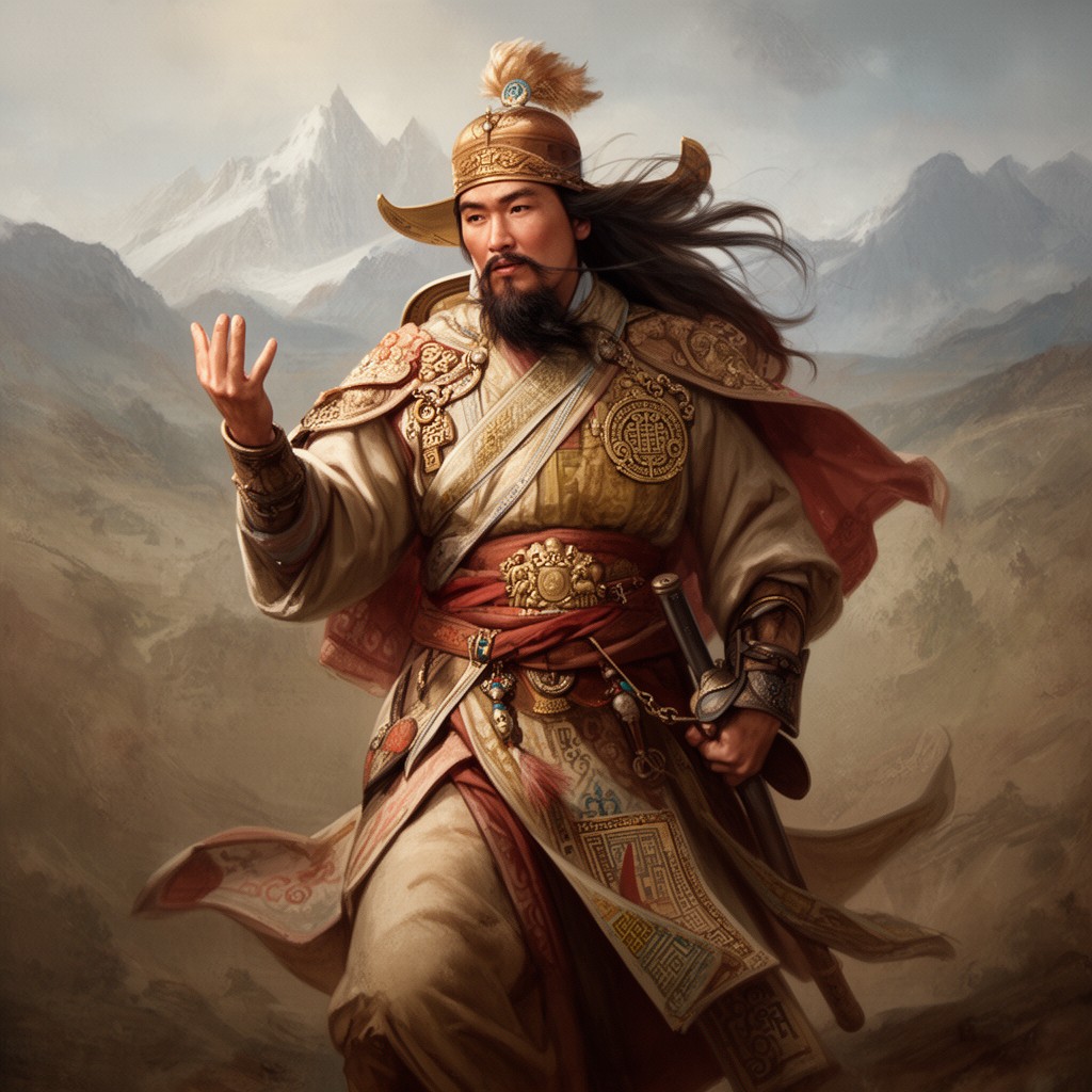AI-generated illustration of Möngke Khan