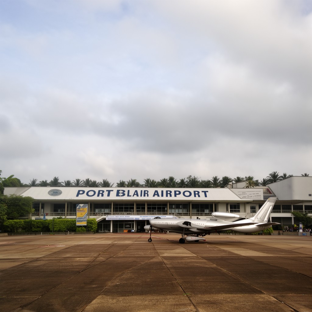 AI-generated illustration of Port Blair Airport