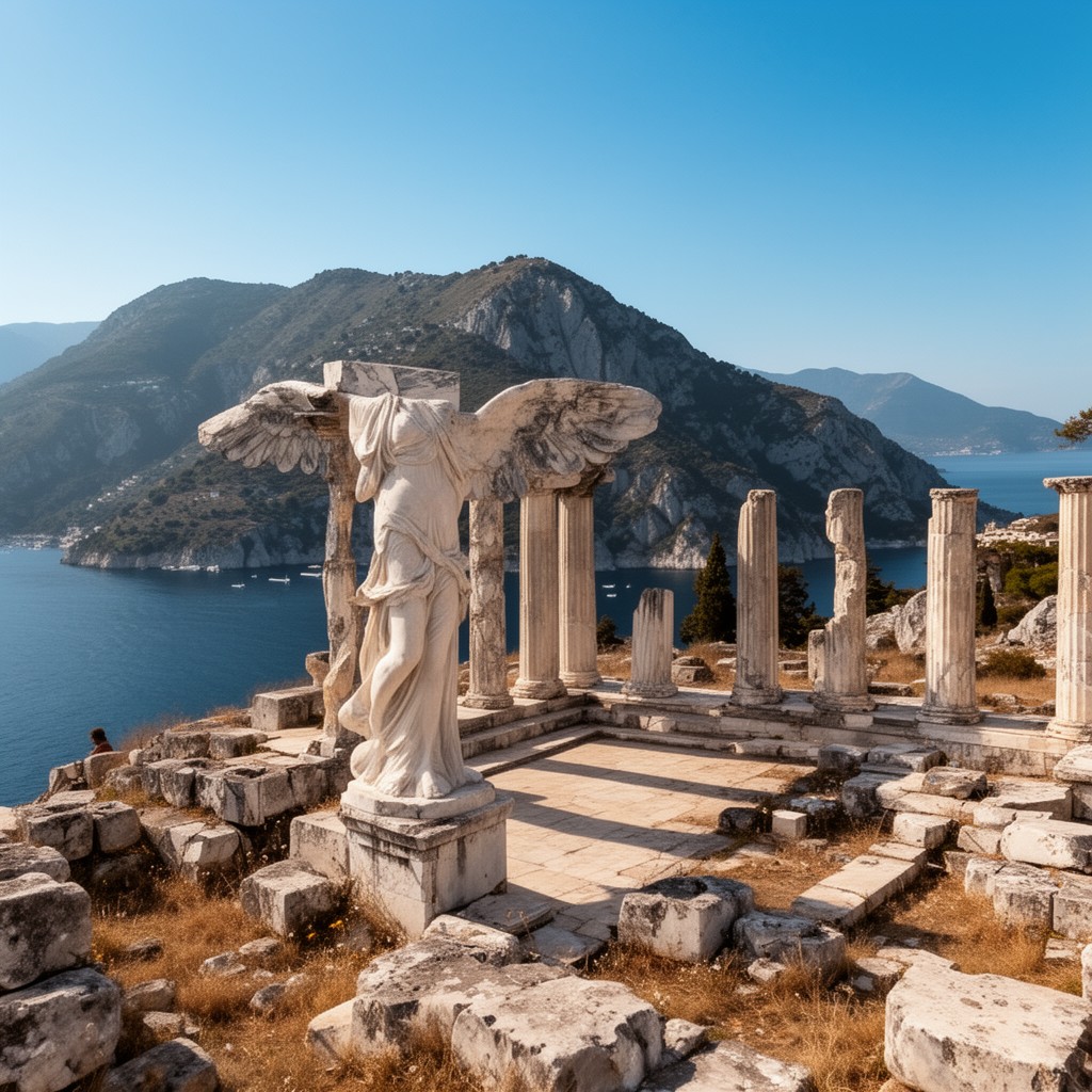 AI-generated illustration of Samothrace