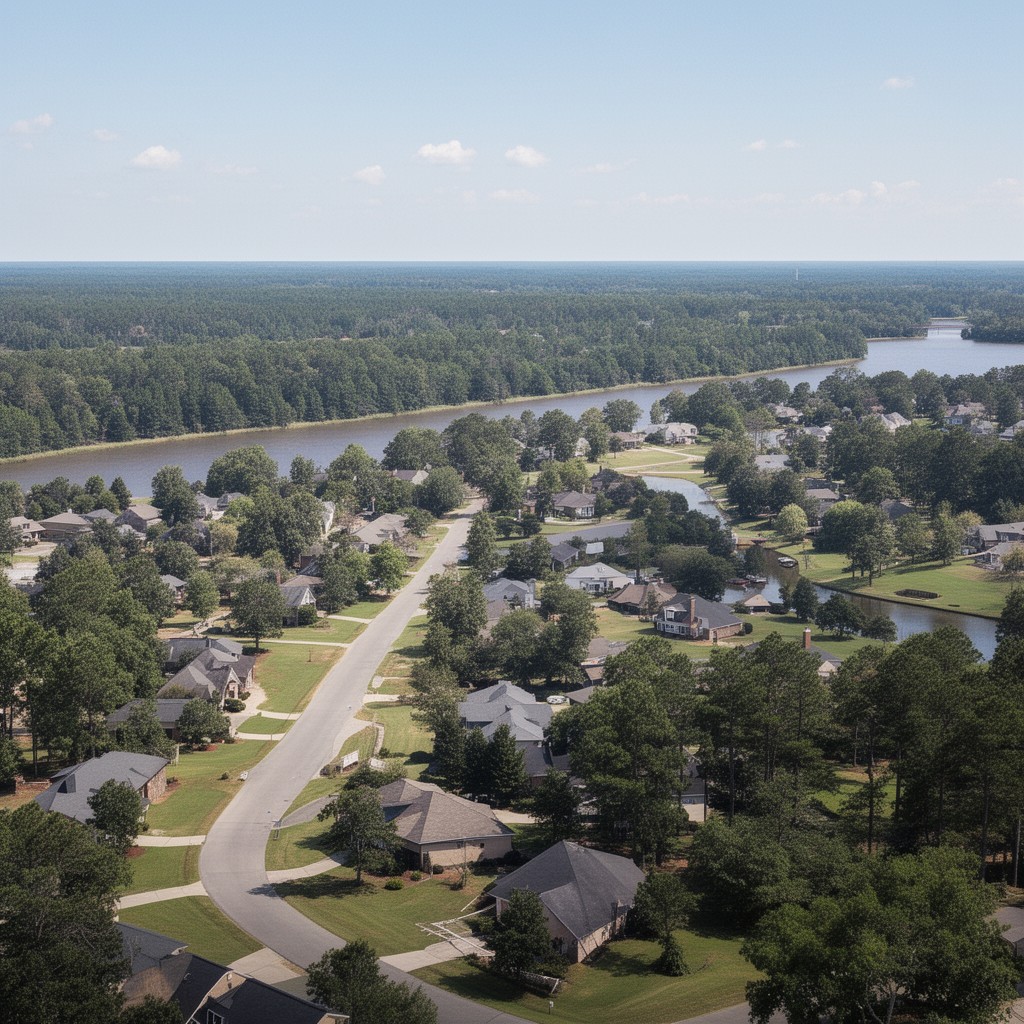AI-generated illustration of Columbia County, Georgia