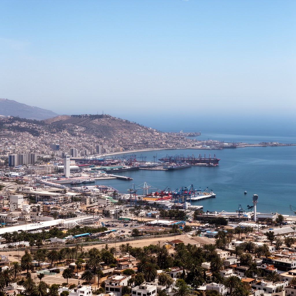 AI-generated illustration of Bay of Haifa