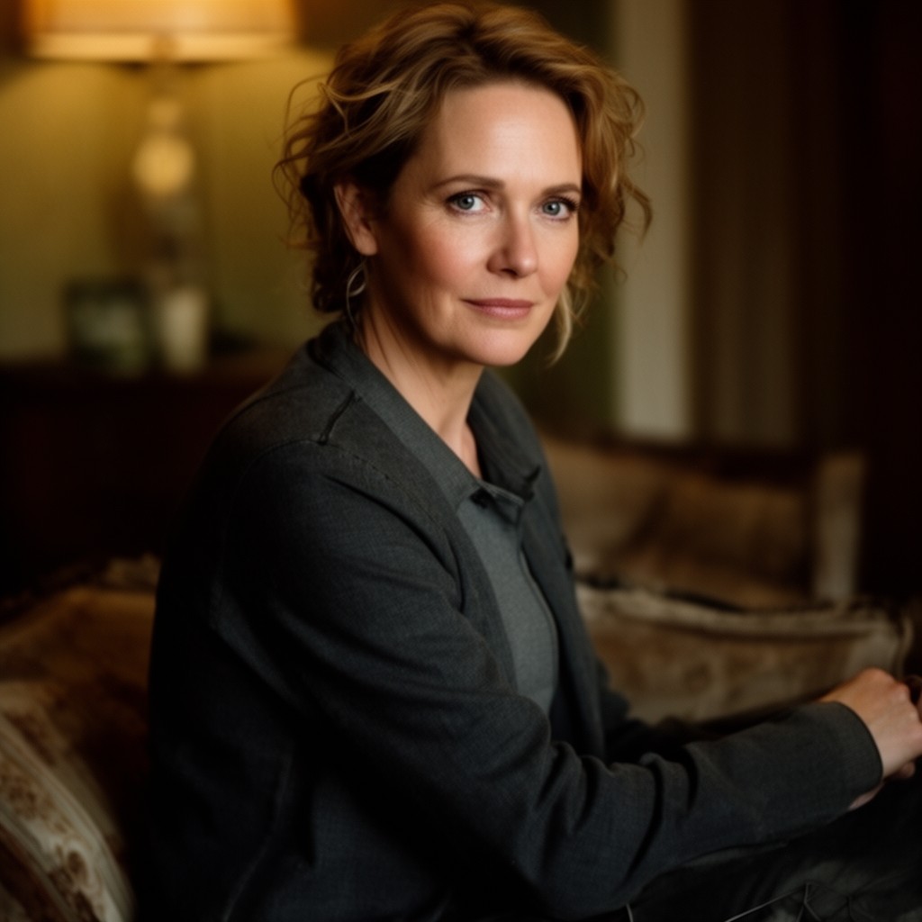 AI-generated illustration of Gillian Anderson