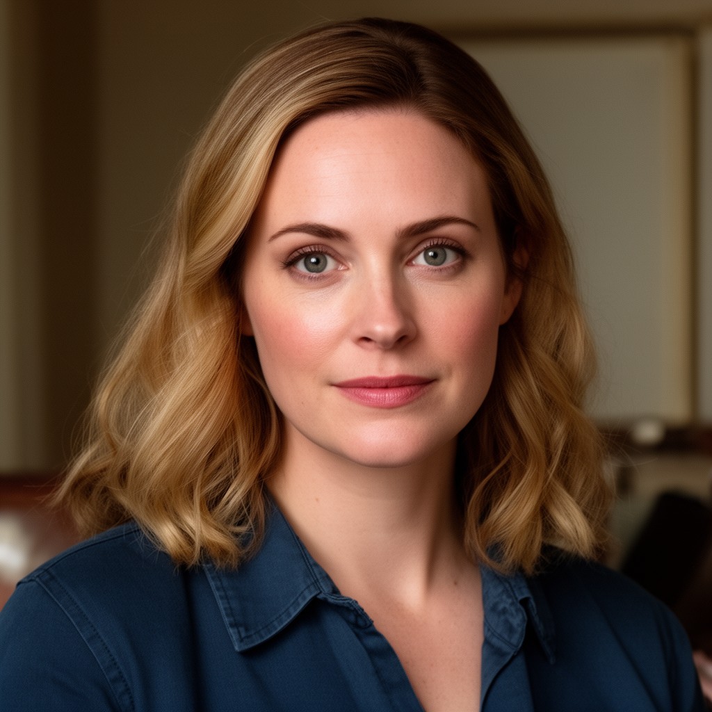 AI-generated illustration of Elisabeth Moss