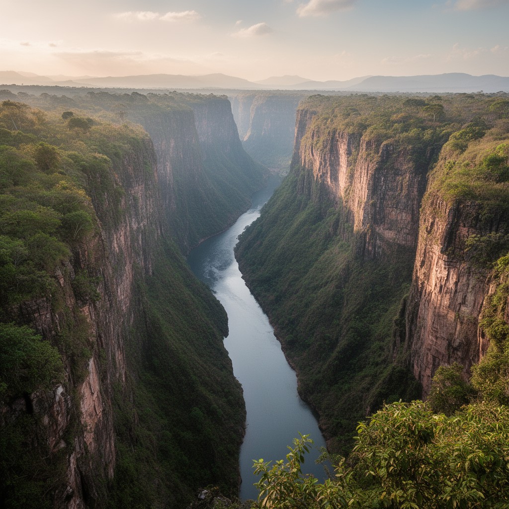 AI-generated illustration of Cahora Bassa Gorge