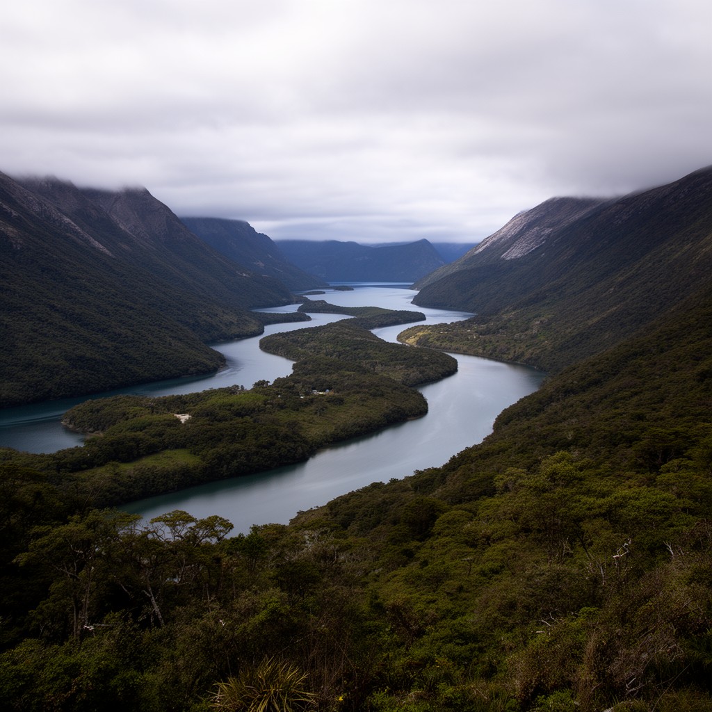 AI-generated illustration of Beagle Channel